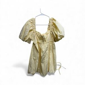 NWT Free People Yellow Baby Doll Dress ☀️☀️☀️